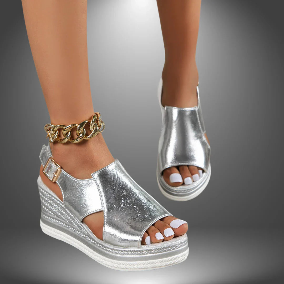 Luisa | Women's Silver Handcrafted Sandals