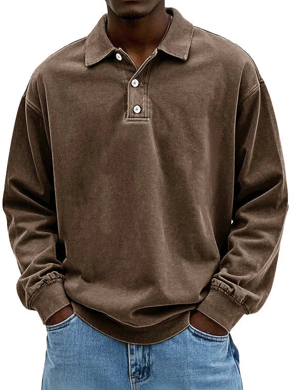 Maxime | Stylish Long Sleeve Polo Shirt