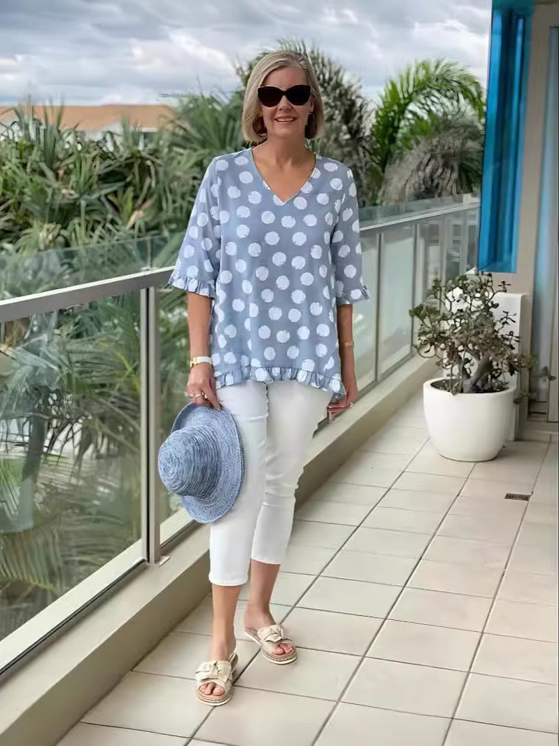 Patty | Stylish V-Neck Blouse