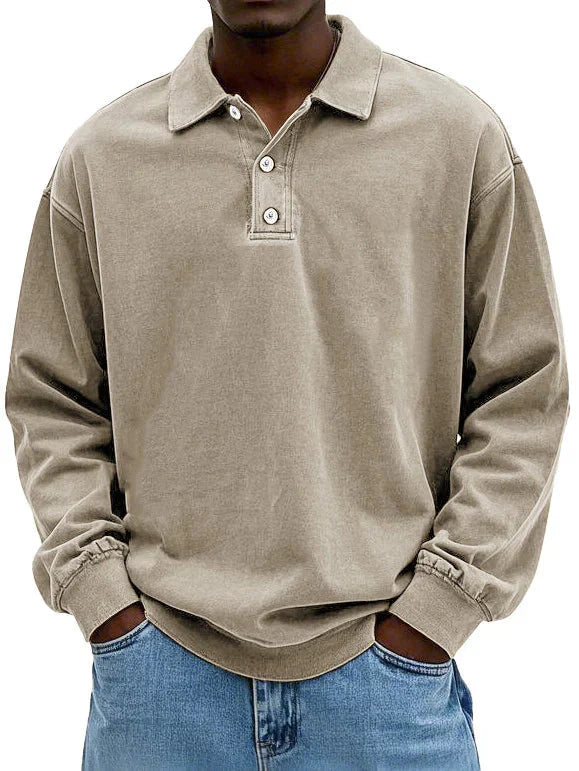 Maxime | Stylish Long Sleeve Polo Shirt