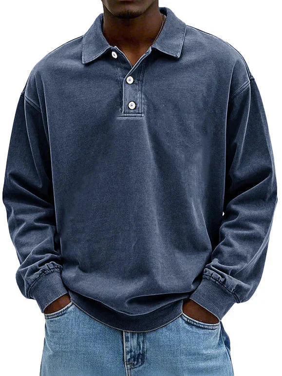 Maxime | Stylish Long Sleeve Polo Shirt