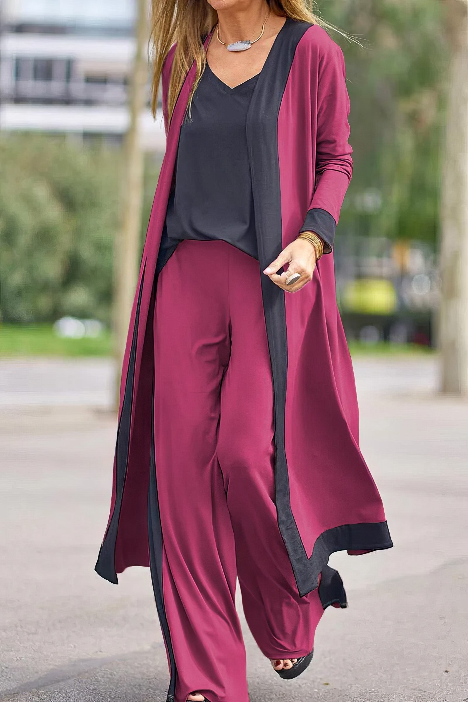 Sandra | Top & Wide-Leg Pants